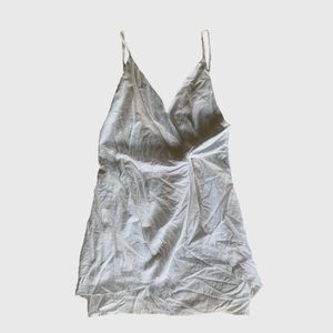 Grade & Gather White Babydoll Mini Sundress